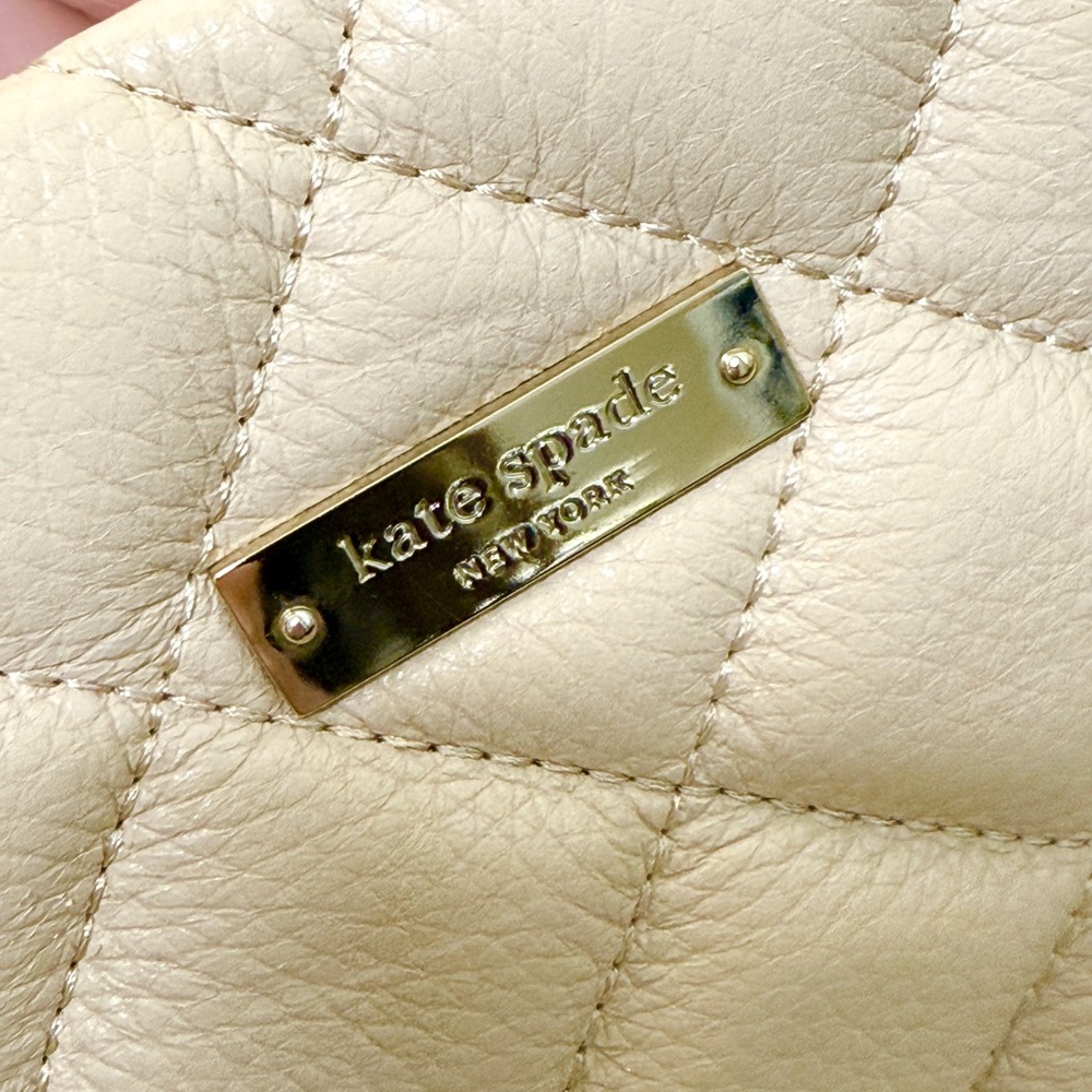 Kate Spade Beige Quilted Tote Bag - Picture 2 of 8